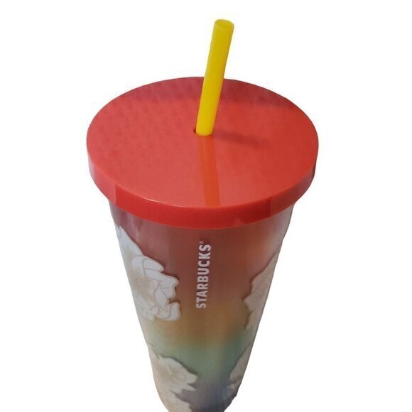 Starbucks White Desert Floral 24oz Double Wall Cold Venti Tumbler - Picture 7 of 12